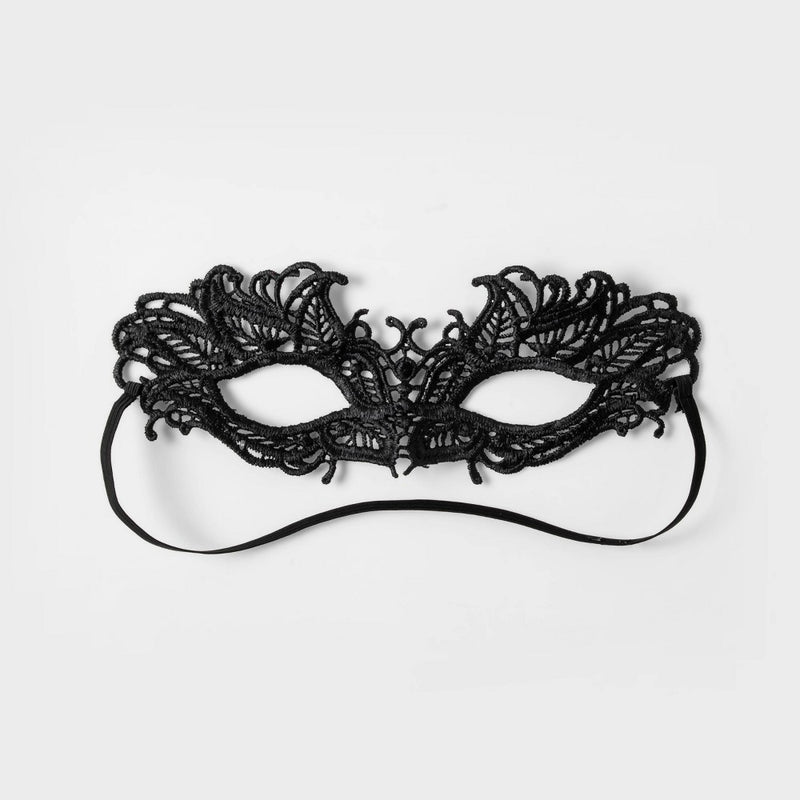 Adult Black Lace Masquerade Halloween Costume Mask - Hyde & EEK! Boutique