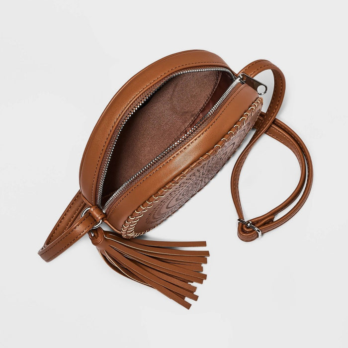 Girls' Circle Crossbody Bag - art class Tan