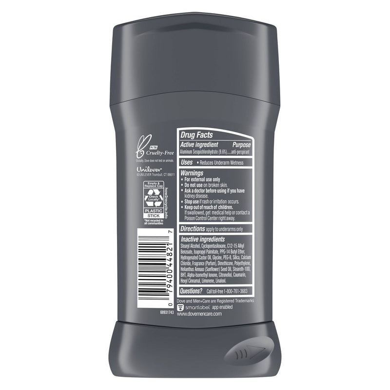 Dove Men+Care 72-Hour Stain Defense Stick Antiperspirant & Deodorant - Cool - 2.7oz