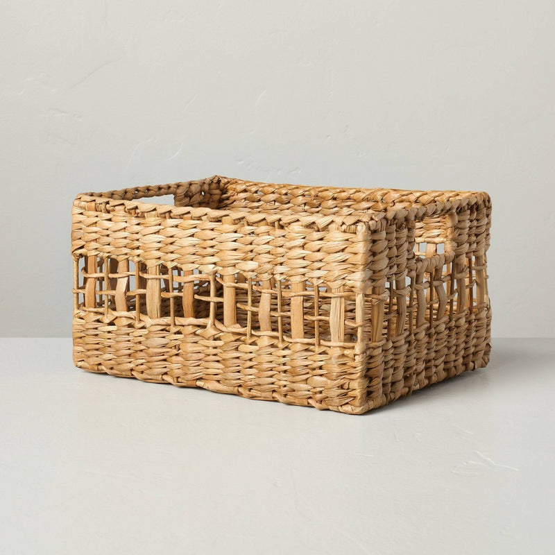 Medium Woven Storage Bin Natural - Hearth & Hand with Magnolia