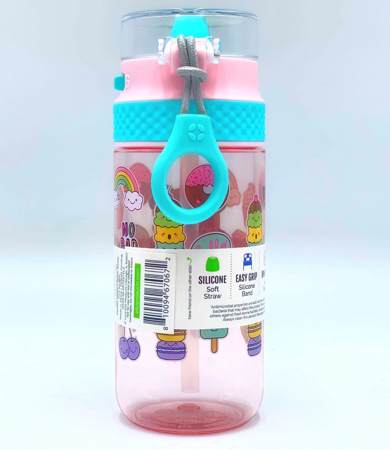 Ello 16oz Plastic Stratus Kids' Water Bottle Pink