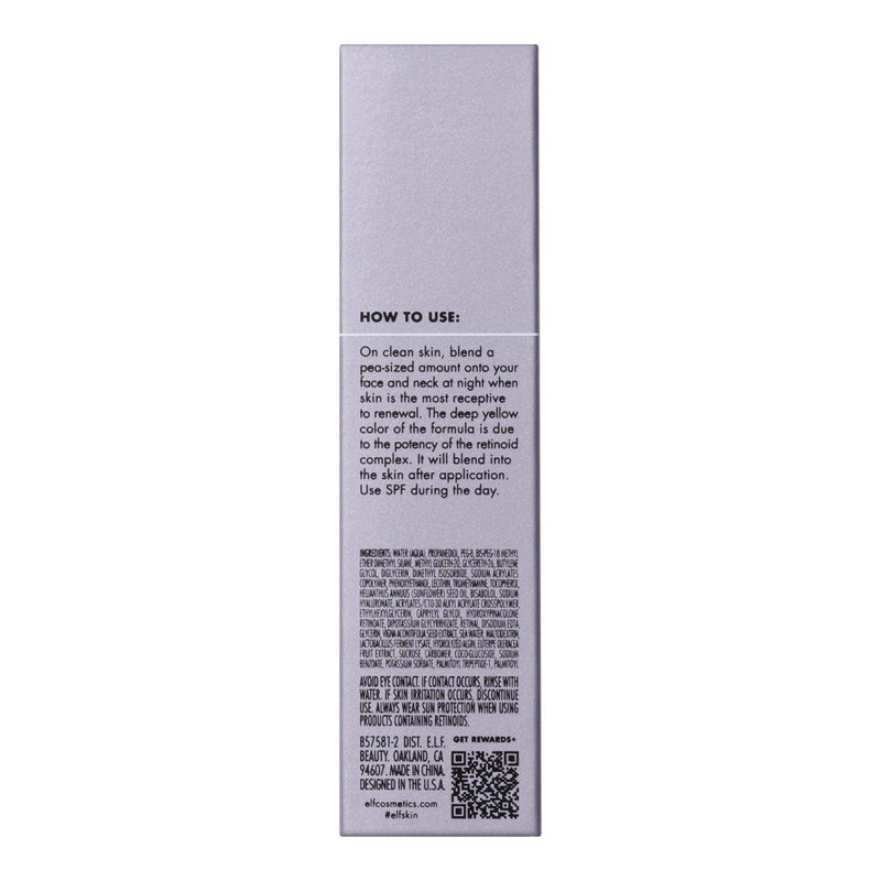 e.l.f. SKIN Youth Boosting Advanced Night Retinoid Serum - Amber - 1.0 fl oz