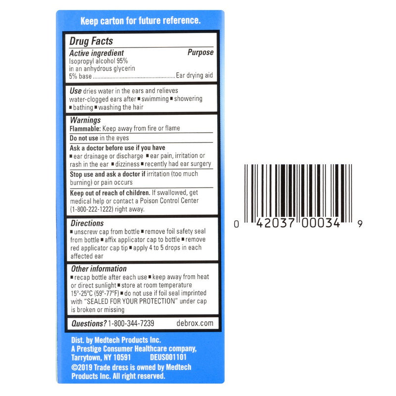 Debrox Swimmer's Ear Drops - 1 fl oz