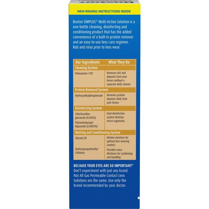 Bausch + Lomb Boston Simplus Multipurpose Contact Lens Solution EXP 11/26