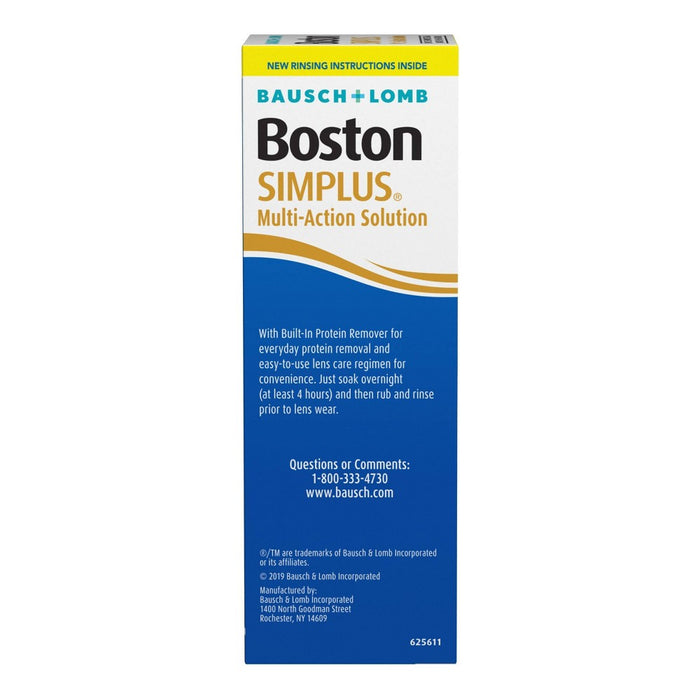 Bausch + Lomb Boston Simplus Multipurpose Contact Lens Solution EXP 11/26