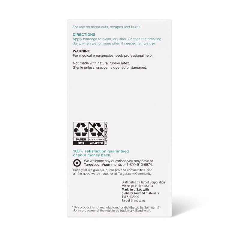 Extra Large Flexible Fabric Bandages - 10ct - up & up