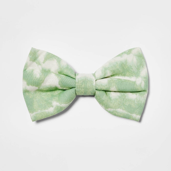 Tie-Dye Dog Bowtie - Green - Boots & Barkley