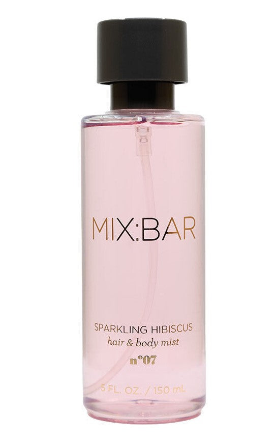MIX:BAR Sparkling Hibiscus Hair & Body Mist - Clean, Vegan Body Spray & Hair Perfume for Women, 5 fl oz