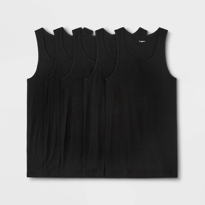 Men's 4+1 Bonus Pack Tank Top - Goodfellow & Co Black L