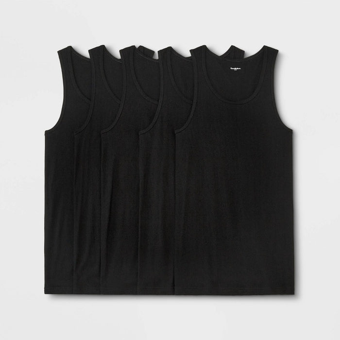 Men's 4+1 Bonus Pack Tank Top - Goodfellow & Co Black L