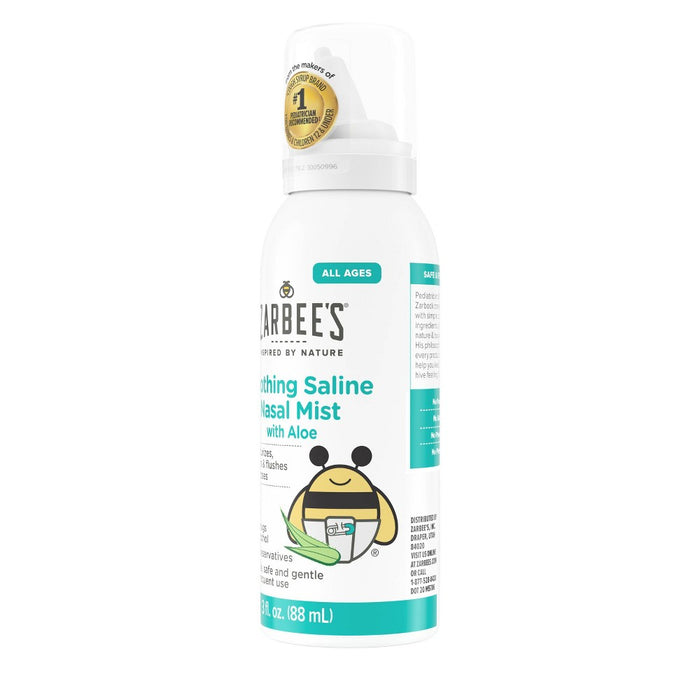 Zarbee's Soothing Saline Nasal Mist with Aloe - 3 oz