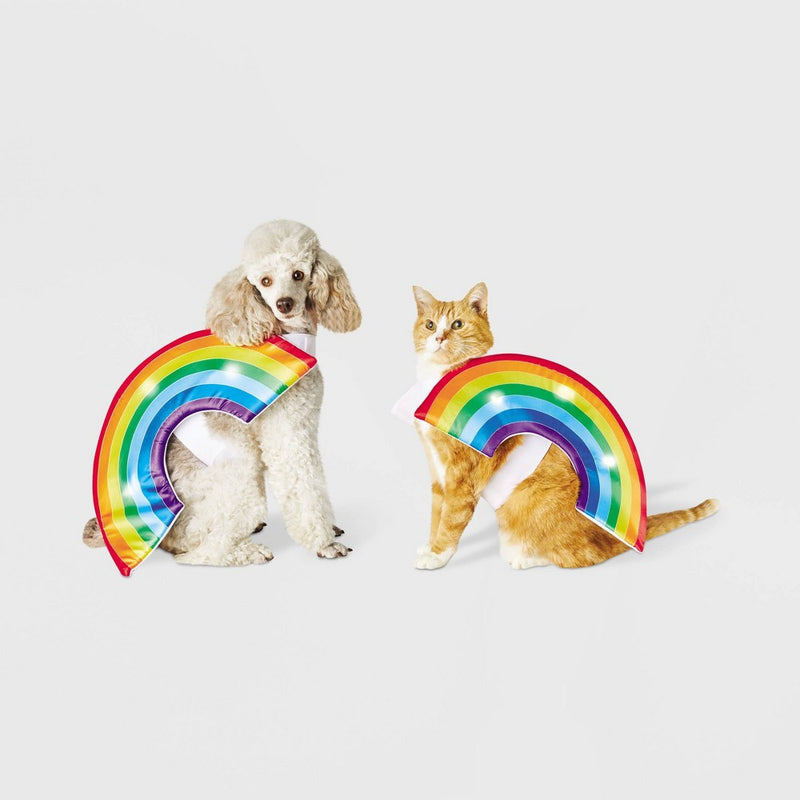 Halloween LED Rainbow Soft Brights Dog and Cat Costume - XS - Hyde & EEK! Boutique