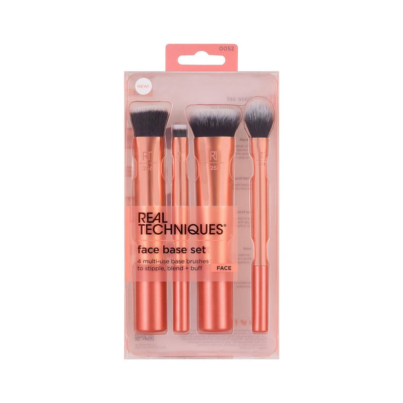 Real Techniques Face Base Makeup Brush Kit - 4pc