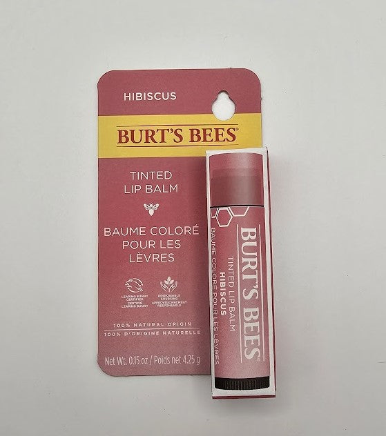 Burt's Bees Tinted Lip Balm - Hibiscus Blister - 0.15oz