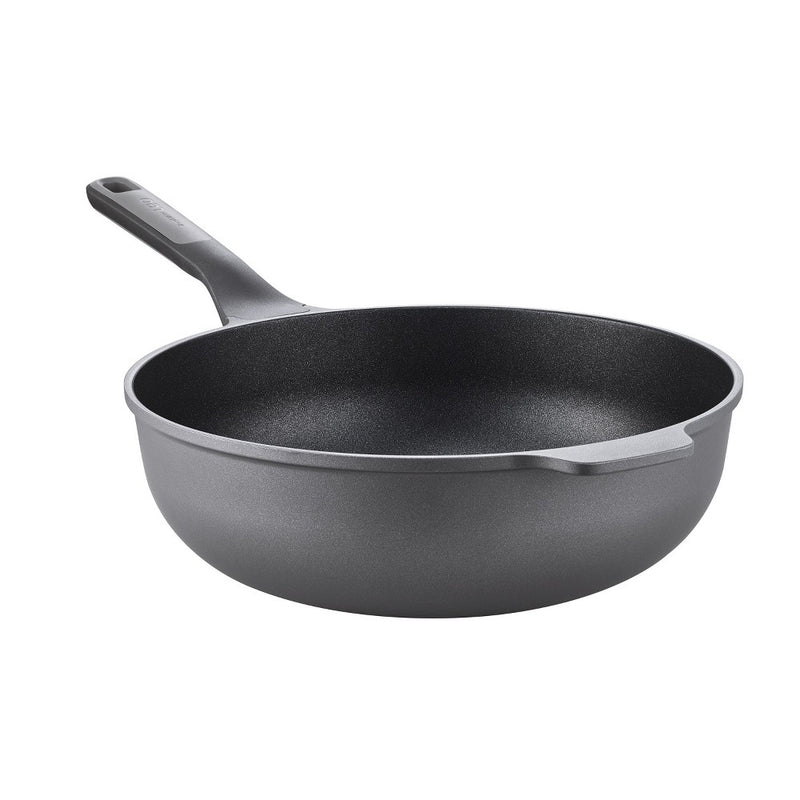 BergHOFF Stone 12" Non-stick Wok Pan 5.25qt., Ferno-Green, Non-Toxic Coating, Stay-cool Handle, Induction Cooktop Ready