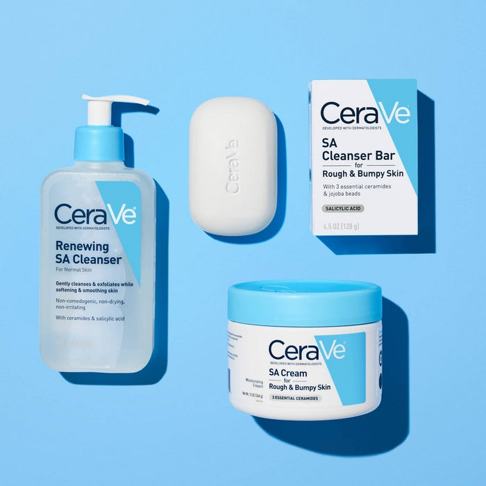 CeraVe SA Face Wash Salicylic Acid Cleanser-Hyaluronic Acid+Niacinamide-16 fl oz