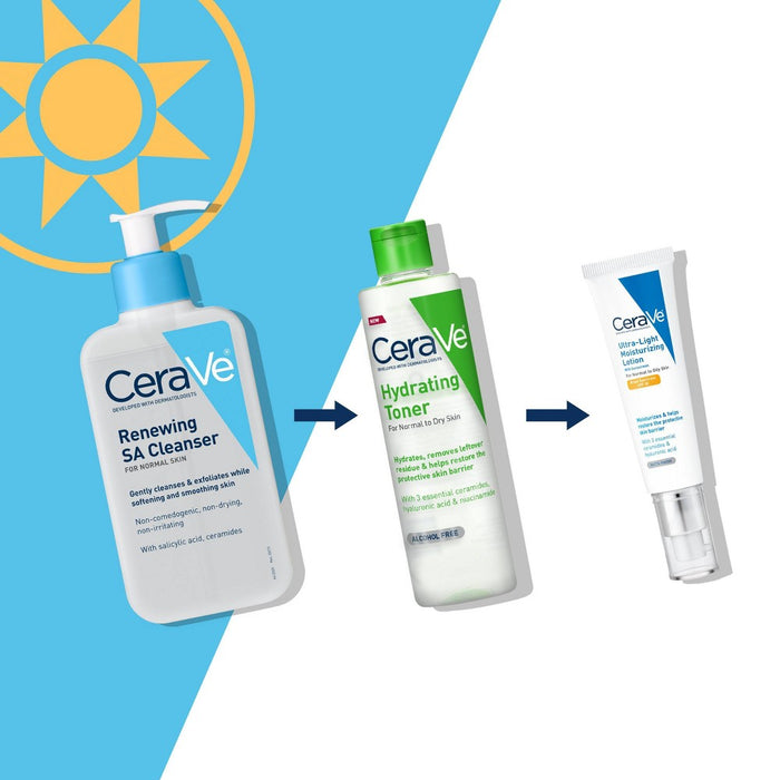 CeraVe SA Face Wash Salicylic Acid Cleanser-Hyaluronic Acid+Niacinamide-16 fl oz