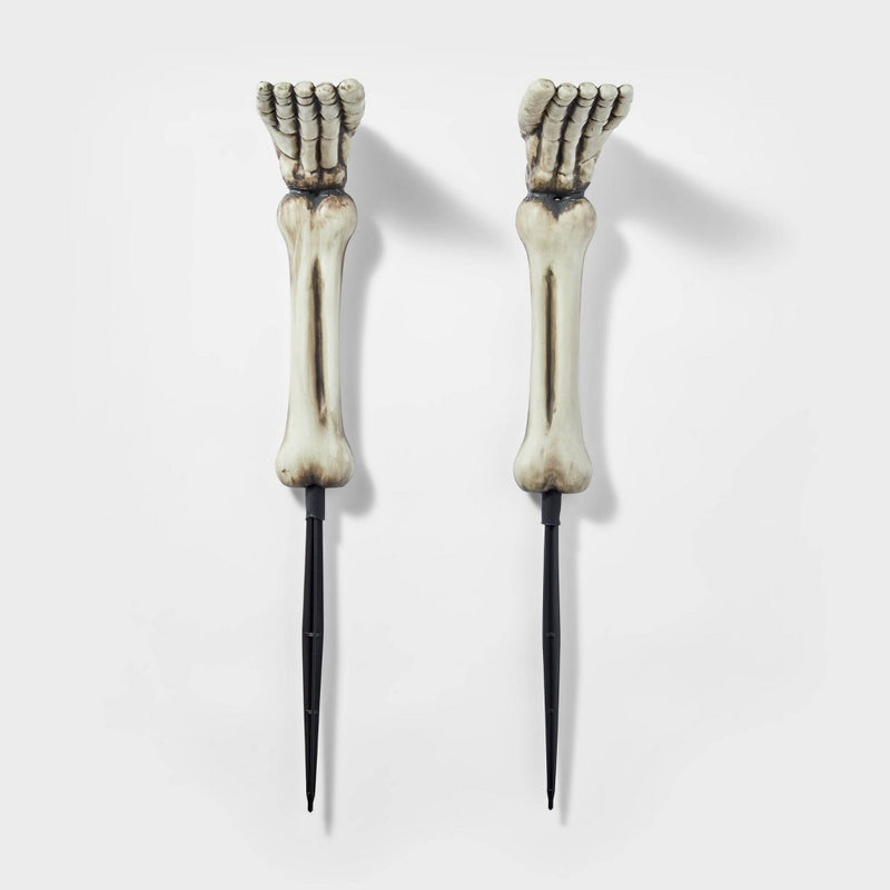 2pk Skeleton Feet Halloween Decorative Yard Stakes - Hyde & EEK! Boutique