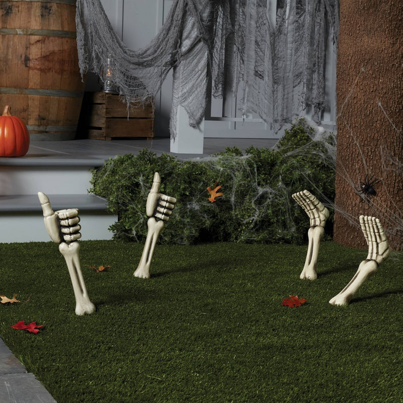 2pk Skeleton Feet Halloween Decorative Yard Stakes - Hyde & EEK! Boutique
