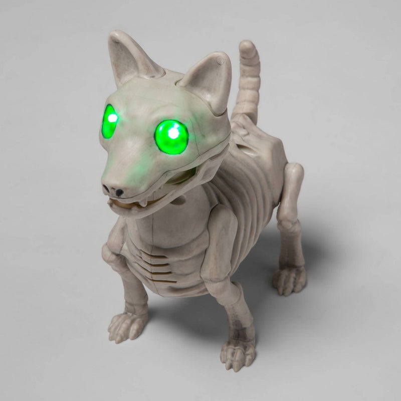 Animated Light and Sound Dog Skeleton Halloween Decorative Prop - Hyde & EEK! Boutique
