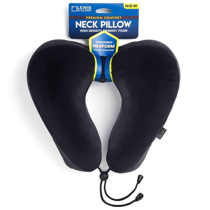 Lewis N. Clark Premium HexForm Neck Support Pillow - Black