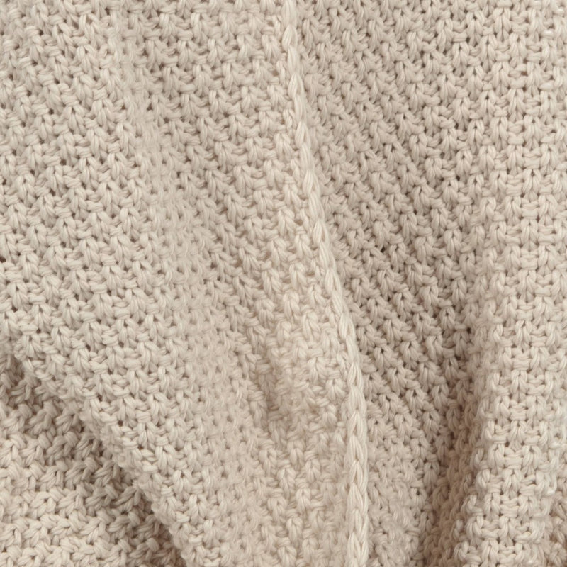 Oversized Recycled Knit Throw Blanket Off-White - Threshold