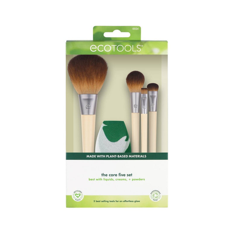 EcoTools Core Makeup Brush & Sponge Set - 5pc