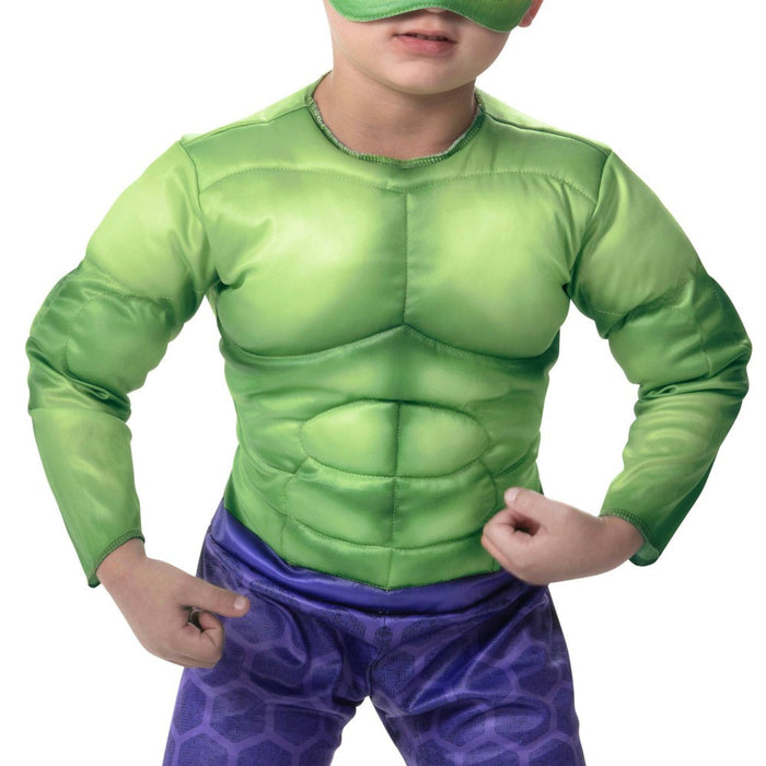 Toddler Marvel Hulk Halloween Costume Jumpsuit with Mask 3-4T