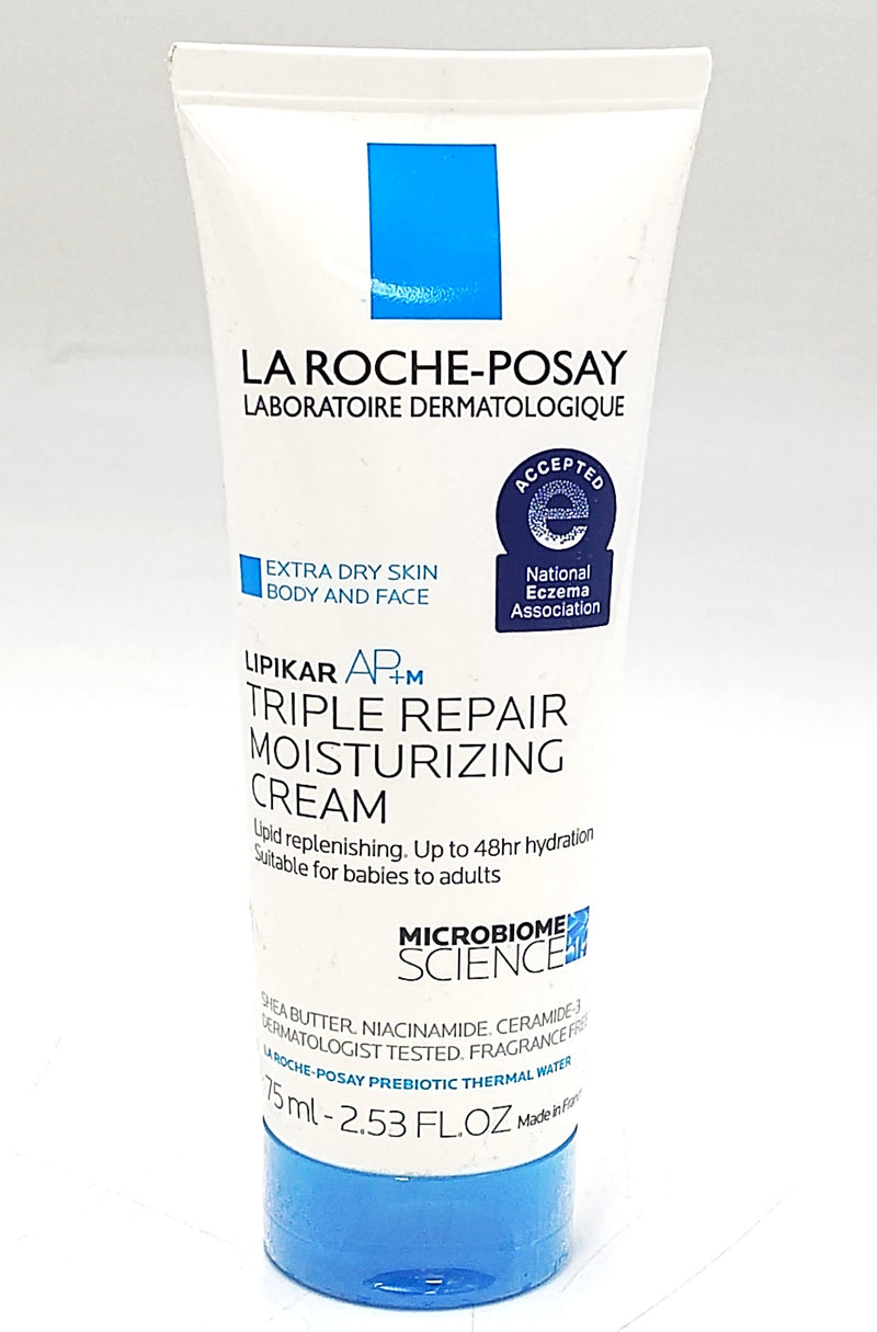 La Roche Posay Lipikar AP+M Triple Repair Cream Unscented - 2.5 fl oz EXP. 8/27