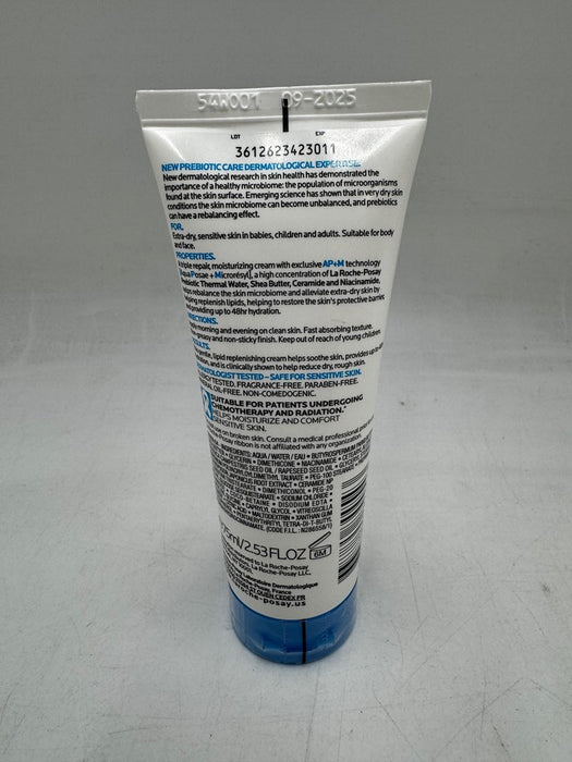 La Roche Posay Lipikar AP+M Triple Repair Cream Unscented - 2.5 fl oz EXP. 11/2027