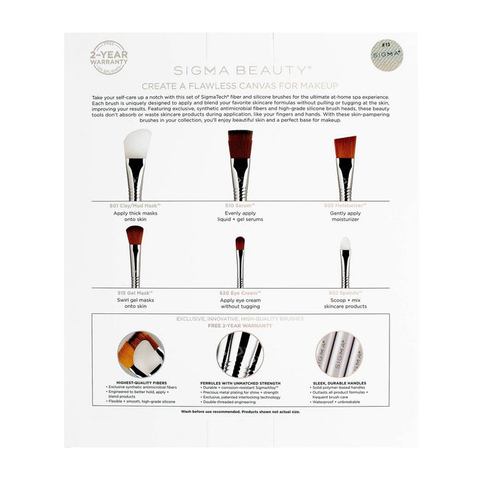 Sigma Beauty Skincare Brush Set - 6pc