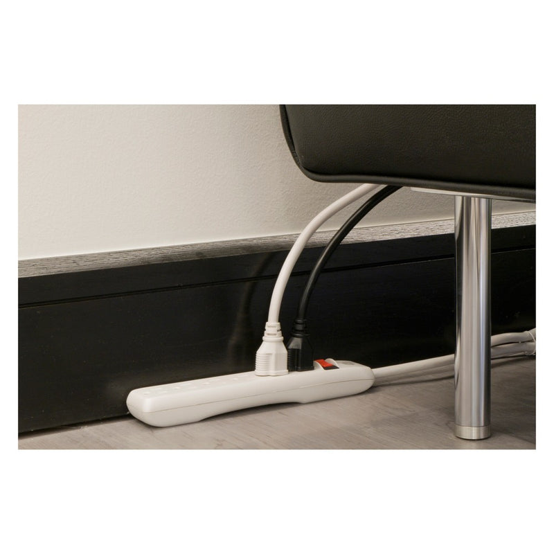6-Outlet Power Strip, Black or White - General Electric