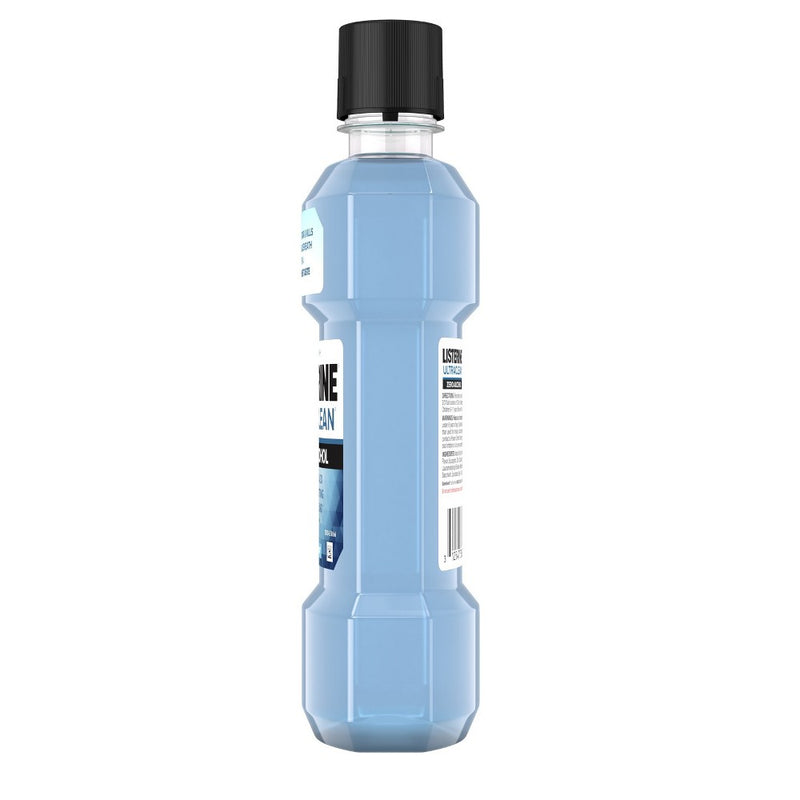 Listerine Ultraclean Zero Alcohol Tartar Control Mouthwash Arctic Mint - 500ml