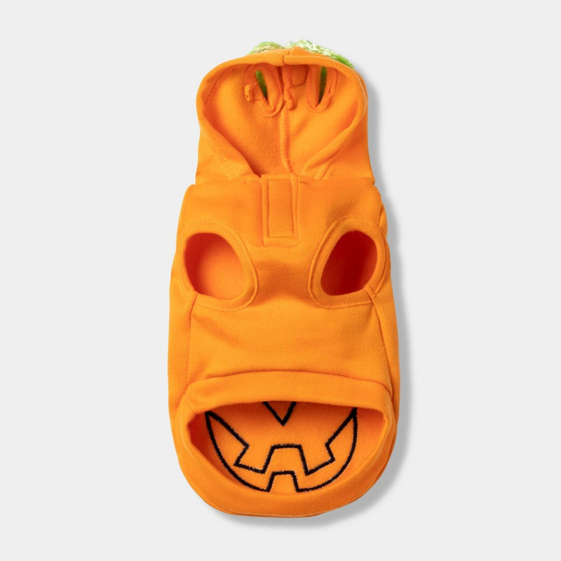 Reflective Halloween Jack-o'-lantern Pumpkin Hoodie Dog and Cat Costume - S - Hyde & EEK! Boutique