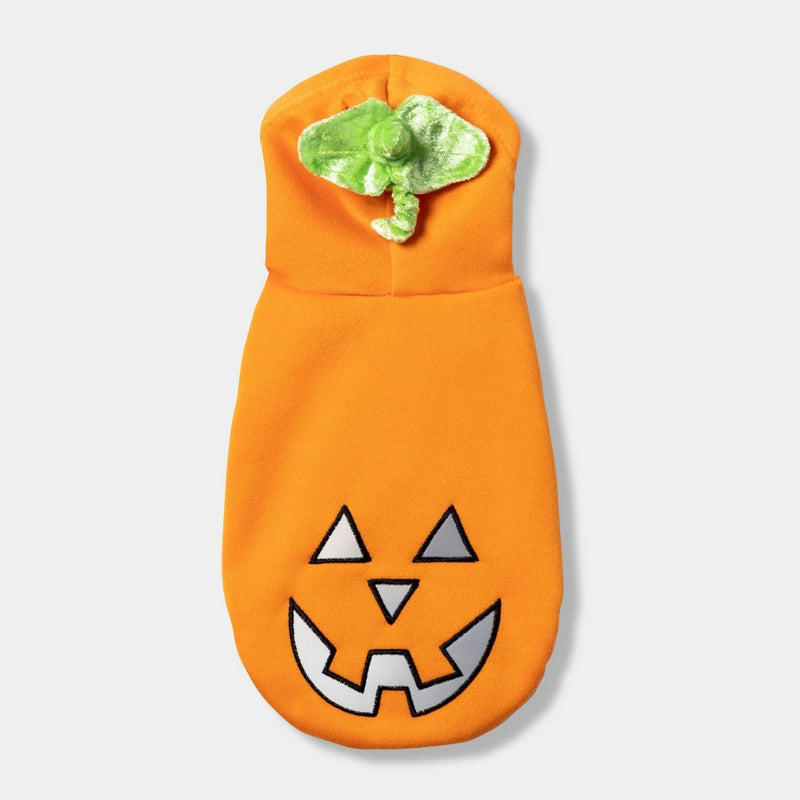 Reflective Halloween Jack-o'-lantern Pumpkin Hoodie Dog and Cat Costume - S - Hyde & EEK! Boutique