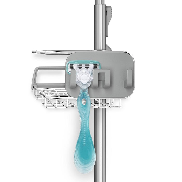 simplehuman Adjustable Shower Caddy XL Stainless Steel/Anodized Aluminum Silver