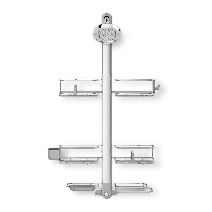 simplehuman Adjustable Shower Caddy XL Stainless Steel/Anodized Aluminum Silver