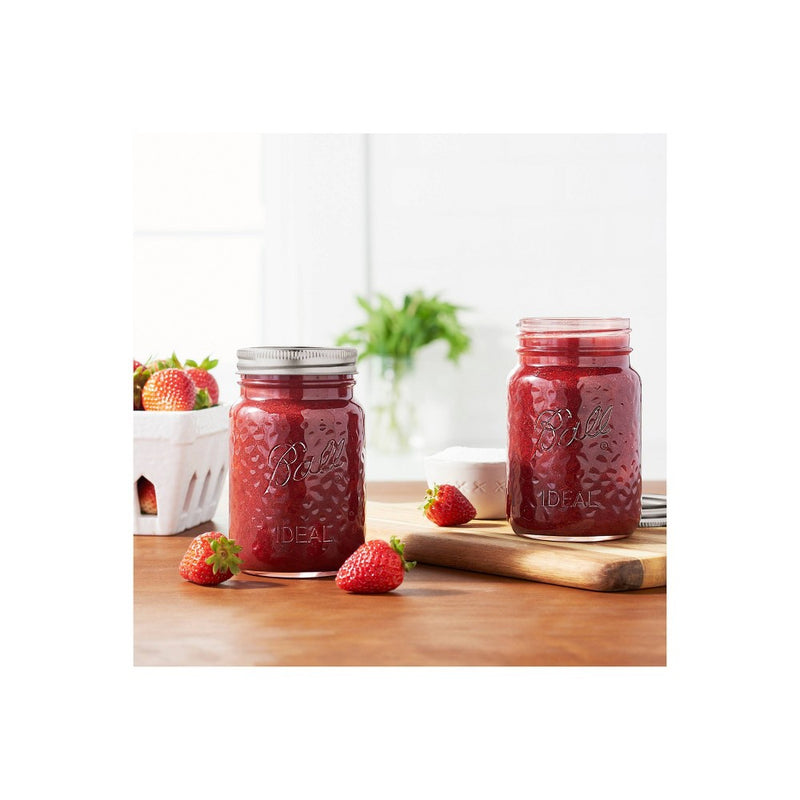 Ball 4pk Pint Vintage Jars - Pink