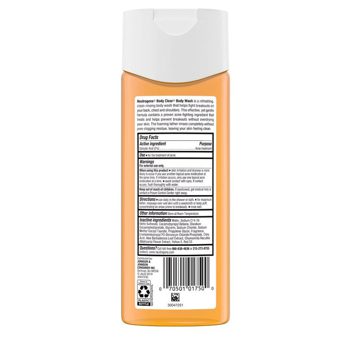 Neutrogena Body Clear Acne Body Wash with Glycerin for Breakout Treatment - 8.5 fl oz