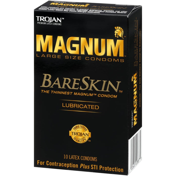 Trojan Magnum Bareskin Lubricated Condoms - 10ct