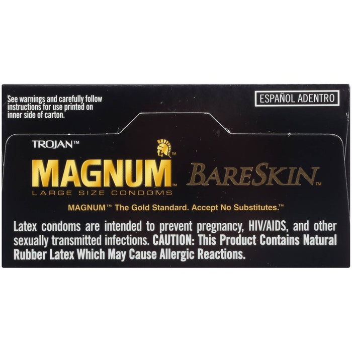 Trojan Magnum Bareskin Lubricated Condoms - 10ct