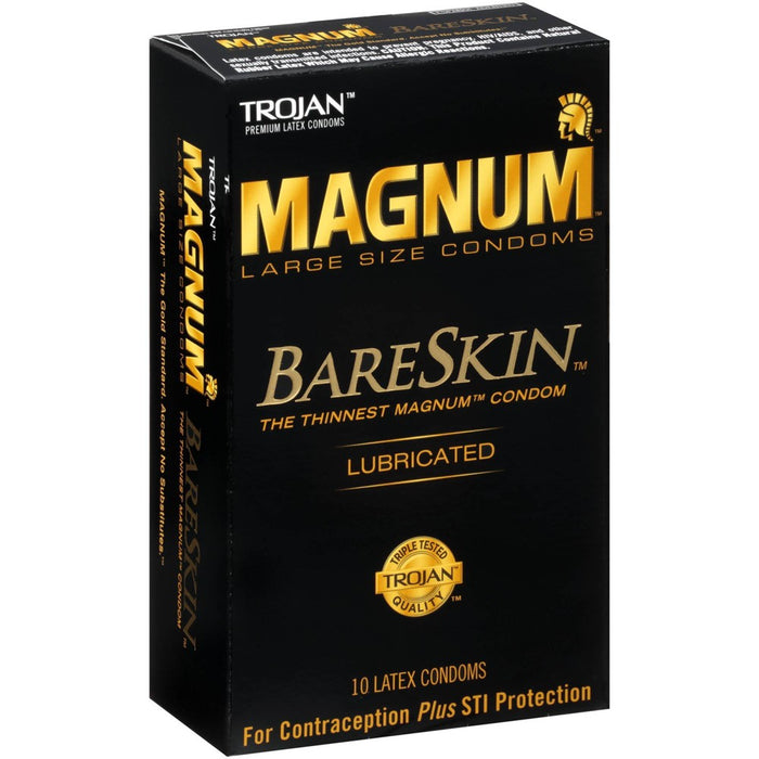 Trojan Magnum Bareskin Lubricated Condoms - 10ct