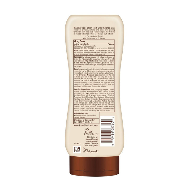 Hawaiian Tropic Sheer Touch Ultra Radiance Lotion Sunscreen -SPF 50-8oz EXP 9/26