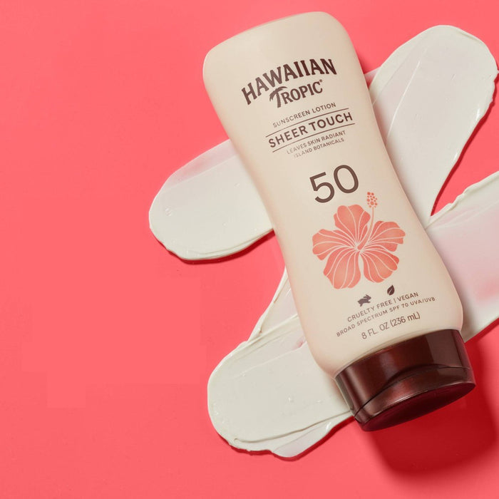 Hawaiian Tropic Sheer Touch Ultra Radiance Lotion Sunscreen -SPF 50-8oz EXP 9/26