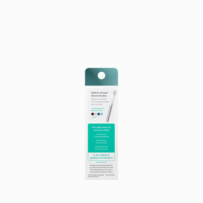 quip Sonic Electric Toothbrush Brush Head Refill - 2pk | Soft Bristles