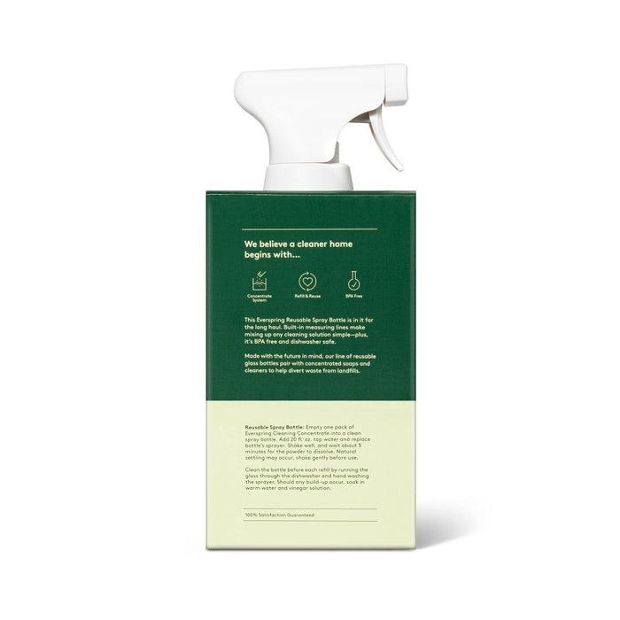 Glass Reusable Cleaning Spray Bottle - Everspring
