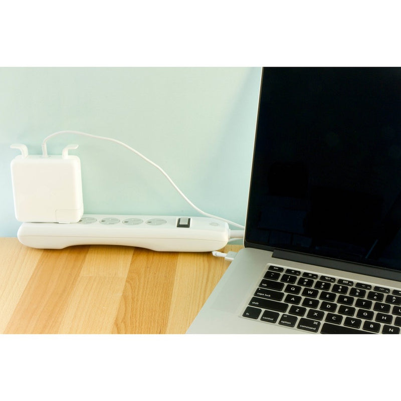 GE 6 Outlet Surge Protector 2' Cord White