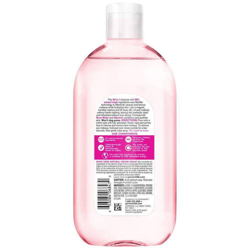 Garnier SkinActive Water Rose Micellar Cleansing Water - 23.7 fl oz