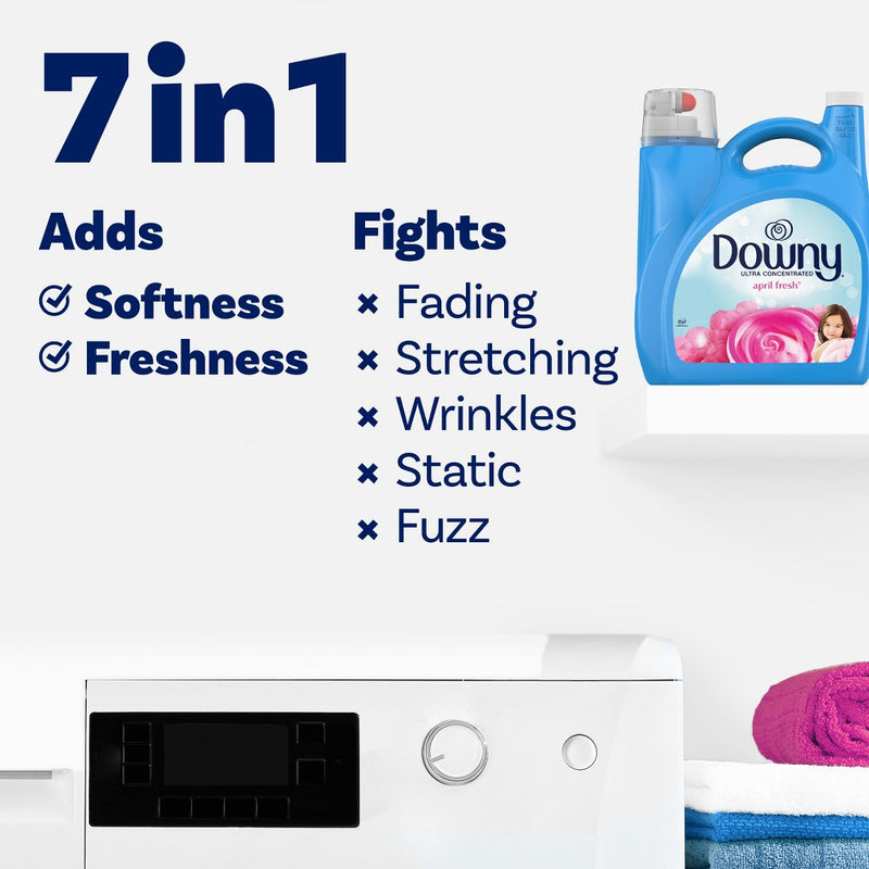 Downy April Liquid Fabric Conditioner and Softener - Fresh Scent - 140 fl oz
