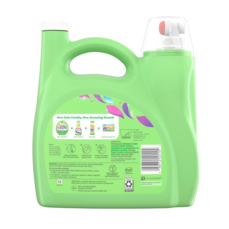 Gain Odor Defense Fabri1c Softener - Super Fresh Blast - 140 fl oz